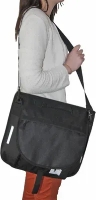 Produktbild von Famanu Fahrradtasche mit Schulterriemen und Reflektoren - 2-in-1 Gepäckträgertasche