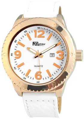 Produktbild von Raptor Herrenuhr "Lurge" mit Oberseite Echtleder/ Unterseite Kunstlederarmband