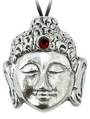 Produktbild von Buddha Kopf Schmuck Anhänger - Buddha - 29x26 mm