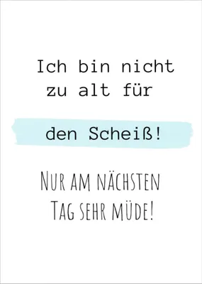 Produktbild von Postkarte "U. Wathling: Ich bin nicht zu alt für den Scheiß!"