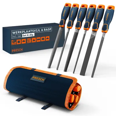 Immagine prodotto di Set di 6 lime per metallo e legno, con custodia