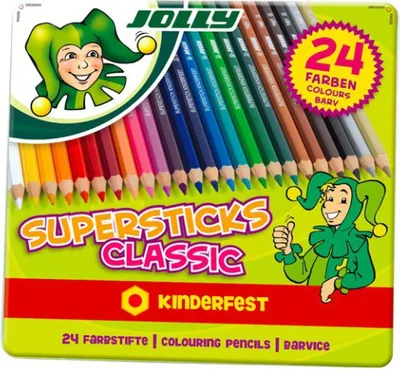 Obrázok produktu pre Jolly Jolly Supersticks Classic farebné ceruzky 24 kusov