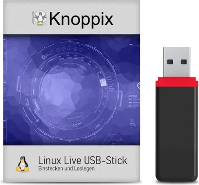 Produktbild von USB-Live Stick: Linux Knoppix mit 64 Bit 32 GB USB 3.0