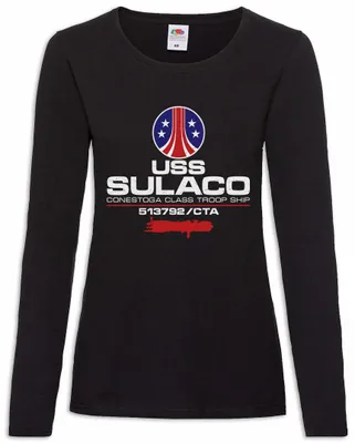Produktbild von Urban Backwoods USS Sulaco II, Damen Langarmshirt, Farbe: Schwarz, Größe: M