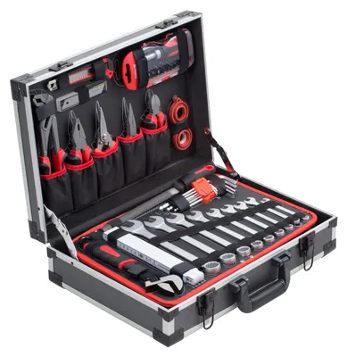 Produktbild von Meister Werkzeugkoffer 131-teilig Werkzeug-Set befüllt Werkzeugkiste