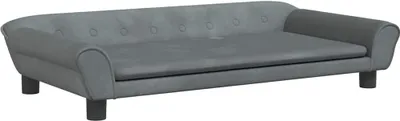 Obrázek produktu pro vidaXL Pelíšek pro psy Dark Grey 100x50x21 cm Velvet