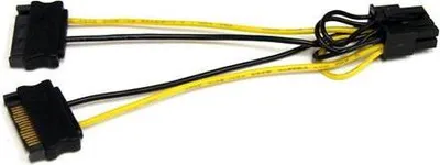 Immagine prodotto di StarTech.com Adattatore cavo di alimentazione SATA a scheda video PCI Express 8 pin da 15 cm