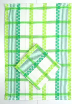 Obrázek produktu pro Kuchyňská utěrka bavlněná 45x65 - IRMA zelená
