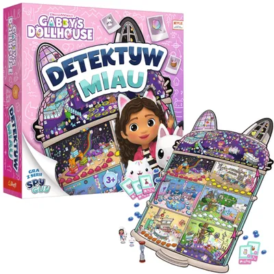 Produktbild von Detektiv Meow Familien-Brettspiel Gabis Katzenhaus Trefl 02695
