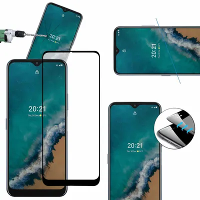 Produktbild von Für Nokia G50 3D Display Full LCD H9 Hart Glas Schwarz Folie Schutz Panzer Neu