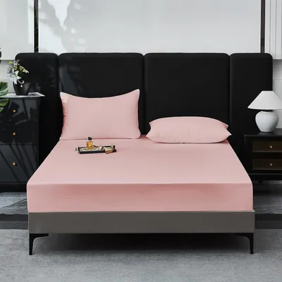 Productafbeelding van Spreeikussen van 100% katoen, geschikt voor boxsprings, afmetingen 180x200 cm, kleur roze