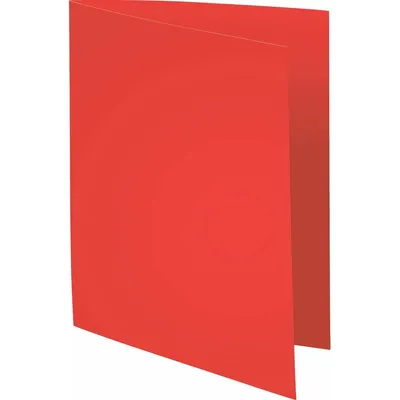 Image de Paquet de 100 chemises en carton recyclé 250g Foldyne Forever, pour format A4 rouge