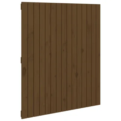 Imagen del producto de vidaXL Cabecero para pared, color miel, 95,5 x 3 x 110 cm, madera maciza de pino