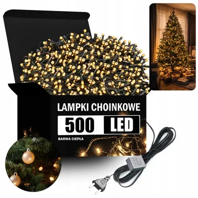 Obrázek produktu pro LED vánoční osvětlení, 500 LED diod, 18 W, teplá bílá barva, 8 režimů, 230 V, CE