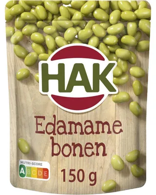 Obrázek produktu pro Fazole Hak Edamame 150 g – čerstvé zelené sójové boby, svačina bohatá na bílkoviny