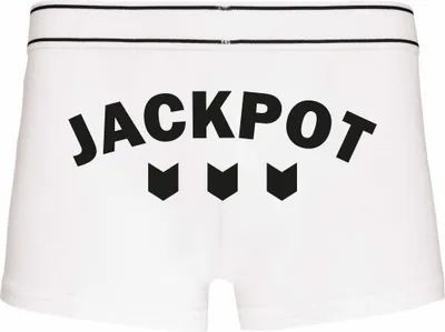 Produktbild von Boxershorts - Mann - Boxer-0010-man-white-h-XXL - weiß - XXL - hinten - JACKPOT - lustiges Motiv - Spruch - Unterwäsche - Unterhose - Freizeit - lustig