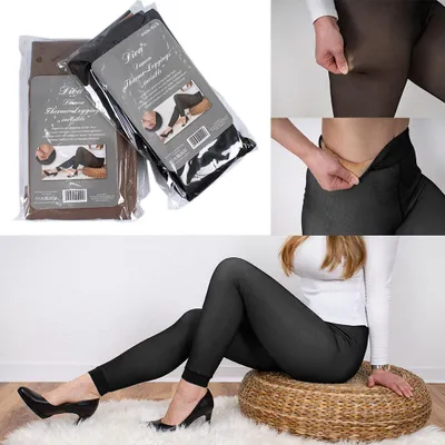 Da Thermo Leggings Laufhose Warm gefüttert Winter Fleece M/L