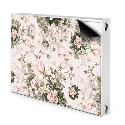 Produktbild von Magnet Heizkörper Heizkörper-Abdeckung Heizkörperabdeckung 110x60 cm - Farbenfrohe Blumen