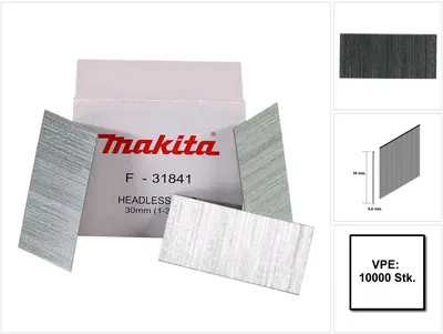 Zdjęcie produktu dla Makita Stift 0,6 x 30mm F-31841 10000 szt.