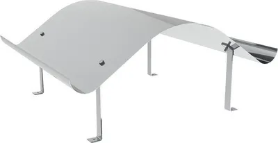 Produktbild von Jeremias Edelstahl Napoleonhaube starr 50 x 150 cm