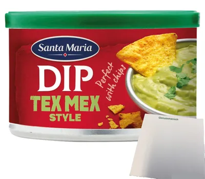Produktbild von Santa Maria Dip Nacho Tex Mex Style (240ml Dose) + usy Block