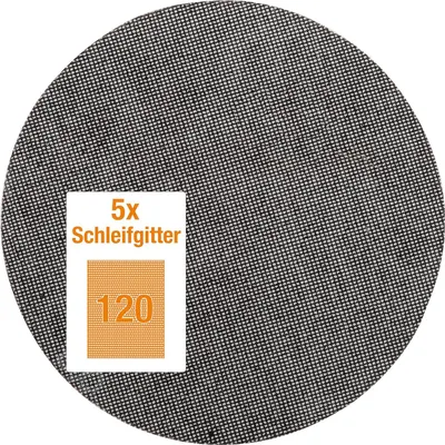 Image de kwb 491512 Papier abrasif pour ponceuse à disque Granulation num 120 (Ø) 225 mm 5 pces