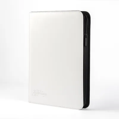 Produktbild von cardcosmos 9 Pocket Zip Binder Weiß – Premium Sammelkarten Album 360 Karten