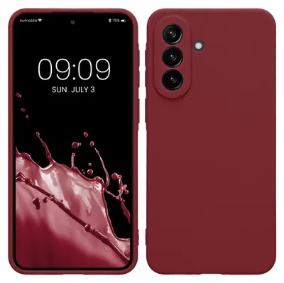 Produktbild von kwmobile Handyhülle für Samsung Galaxy A37 5G Hülle - weiches Handy Silikon Case - Schutzhülle Cover - Bordeaux Violett