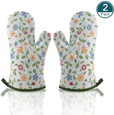 Produktbild von Ofenhandschuh Hitzebestaendig Topfhandschuhe,Topflappen Handschuh Backhandschuhe Oven Gloves Oven Mitts Backofen Handschuhe Grillhandschuhe Backofenhandschuhe Küchenhandschuhe für Kochen Backen