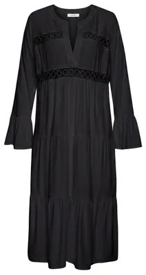 Produktbild von LASCANA Midikleid schwarz Größe 32/34, KI-generiertes Bild