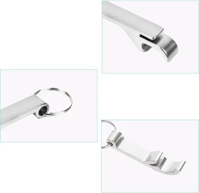 Flaschenöffner Schlüsselanhänger Set von 2 - Mini Flaschenöffner für den täglichen Gebrauch