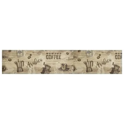 Produktbild von vidaXL Küchenteppich Waschbar Kaffee Braun 60x300 cm Samt