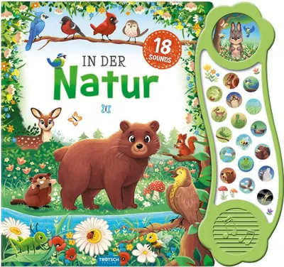 Produktbild von TRÖTSCH - Soundbuch "In der Natur" | Interaktives Soundbuch mit 18 realistischen Geräuschen aus der Natur, zauberhaften Illustrationen und eingängigen Reimen für die Kleinsten | Ab 18 Monaten