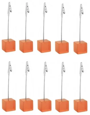 Produktbild von Orangefarbene Fotohalter Set von 10