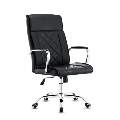 Produktbild von Bürostuhl, ergonomischer Bürostuhl, Schreibtischstuhl, Chefsessel, Drehstuhl, Home Office Stuhl, höhenverstellbar, Kunstleder, Armlehnen