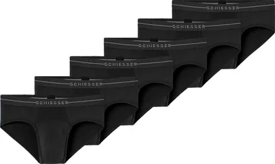Produktbild von Schiesser 6er Pack Baumwolle Flex Rio Slip / Unterhose Mit Logo-Webgummibund, Perfekter Sitz, hoher Komfort, Elastisches Material schwarz 4