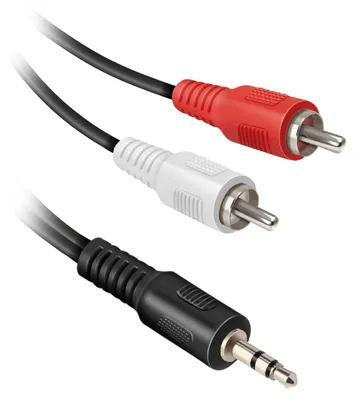 Produktbild von EKON Audiokabel Klinke 3,5 mm auf 2 RCA-Stecker