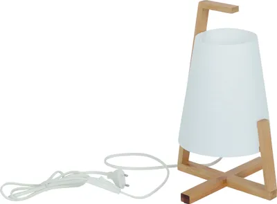 Produktbild von Näve Leuchten Bambus Tischleuchte "SHOJI" H: 31,5cm weiß/natur Bambus Tischleuchte "SHOJI" H: 31,5cm weiß/natur Tischleuchten - Bambus Tischleuchte "SHOJI" H: 31,5cm weiß/natur, Tischlampe im Asia Style, aus Kunststoff in weiß, 31,5 cm hoch, Ø 21 cm, E14-Fassung – Schnurschalter