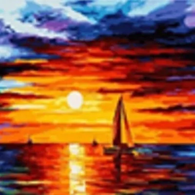 Immagine prodotto di NORIMPEX Diamantov malovin Barca a vela al tramonto 30x40cm