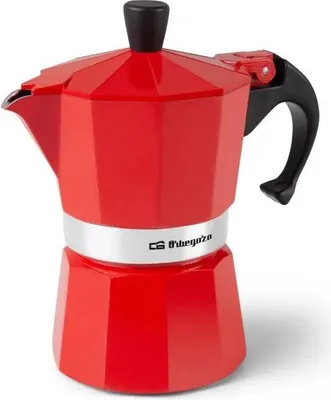 Image de Orbegozo Kfr 340 Cafetière italienne 3 tasses Rouge Rouge One Size