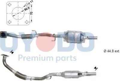 Produktbild von Oyodo Katalysator Kat für VW POLO (9N) Euro 4 (D4) 10N0009-OYO