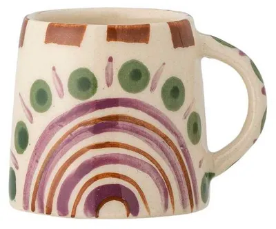 Produktbild von Bloomingville Espresso Tasse SHAMA Creme Weiß Grün Kaffeebecher Keramik Geschirr