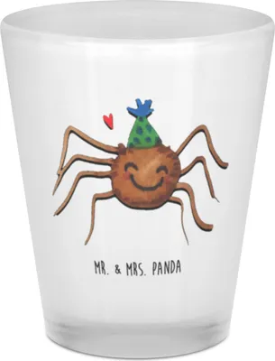 Produktbild von Mr. & Mrs. Panda Schnapsglas Spinne Agathe Party - Transparent - Geschenk, Glück, Likörglas, Shotglas, Motivation, Selbstliebe, Pinnchen, Gläschen, Wunder, Shot Glas