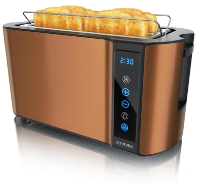 Toaster mit Langschlitz, 4 Scheiben, Touchscreen, 7 Bräunungsstufen