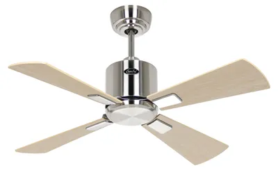 Immagine prodotto di Ventilatore da soffitto a risparmio energetico con telecomando Eco Neo III WiFi 92 cm Cromo opaco Lame Acero / Faggio