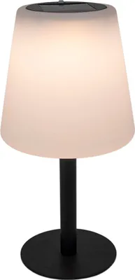Produktbild von LED Solar Tischleuchte - 30 x 15 cm - Deko Lampe warm weiß für Innen und Außen - Beleuchtung für Garten Balkon Terrasse Fensterbank