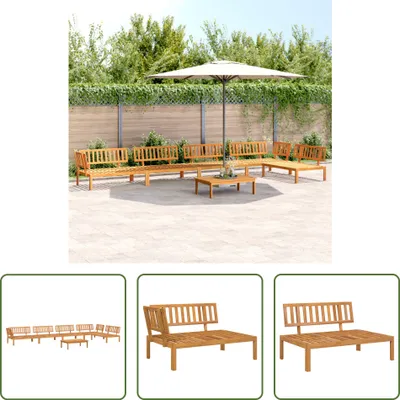 Immagine prodotto di The Living Store Set di divani da giardino da 6 pezzi in pallet di legno massiccio di acacia