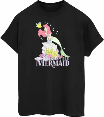 Produktbild von Disney - "The Little Mermaid Faded Nostalgia" T-Shirt für Damen BI51887 (S) (Schwarz)