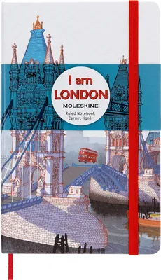 Produktbild von Moleskine I AM the city London Notizbuch limitierte Ausgabe, L/A5, liniert, fester Einband