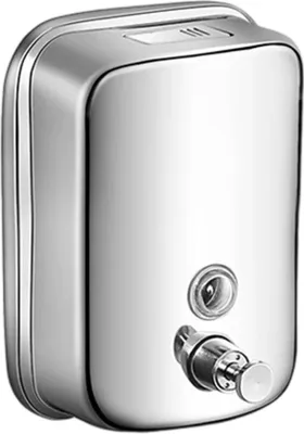 Produktbild von 500 ml Wandseifenspender, manueller Wandseifenspender aus Edelstahl, kommerzieller Seifenspender für Restaurants, Hotels, Märkte, Küchen und Badezimmer